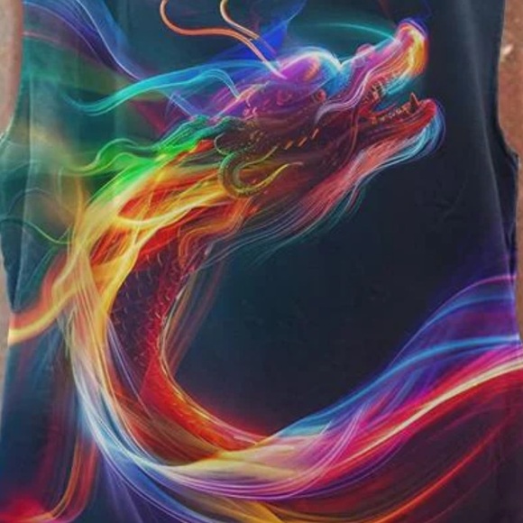 PRIDE Rainbow Dragon Tank Top - Picture 3 of 10